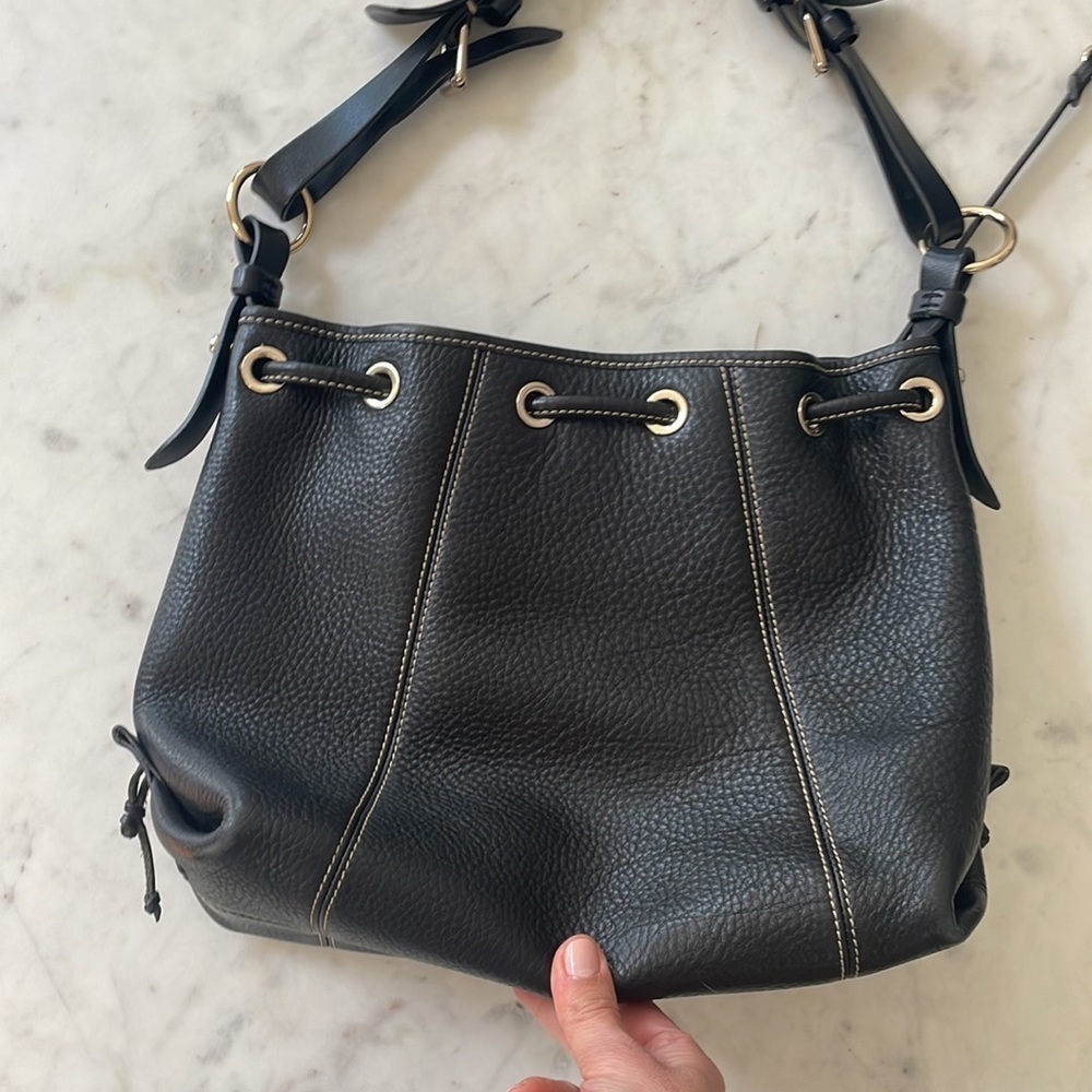 Dooney & Bourke Black Pebbled Leather Bag - Picture 13 of 16